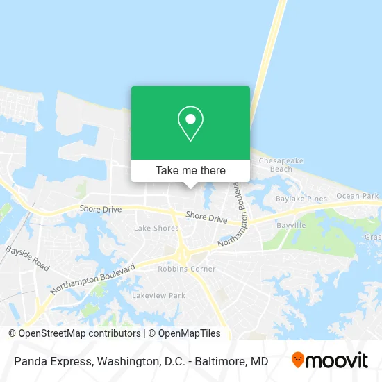 Panda Express map