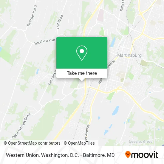 Western Union map