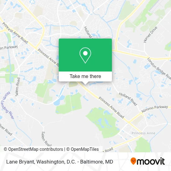 Lane Bryant map