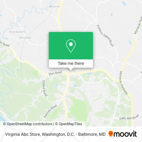 Virginia Abc Store map