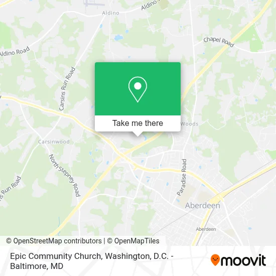 Epic Community Church map