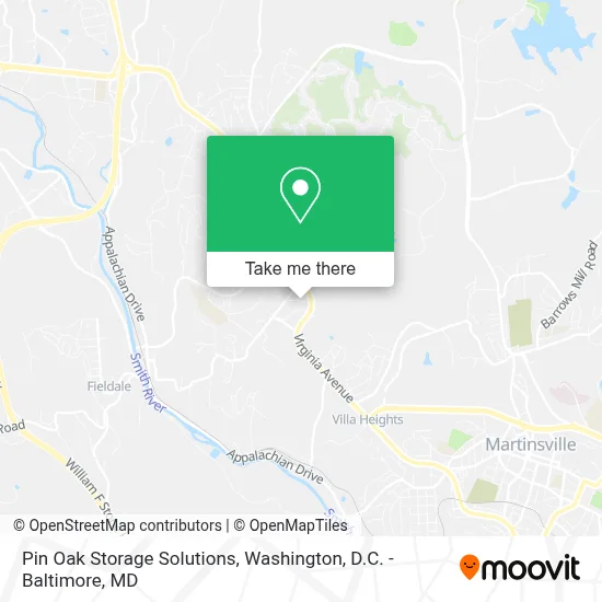 Pin Oak Storage Solutions map