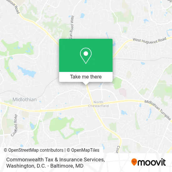 Commonwealth Tax & Insurance Services map
