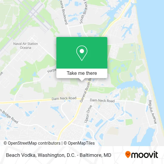 Beach Vodka map