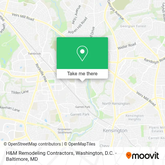 H&M Remodeling Contractors map