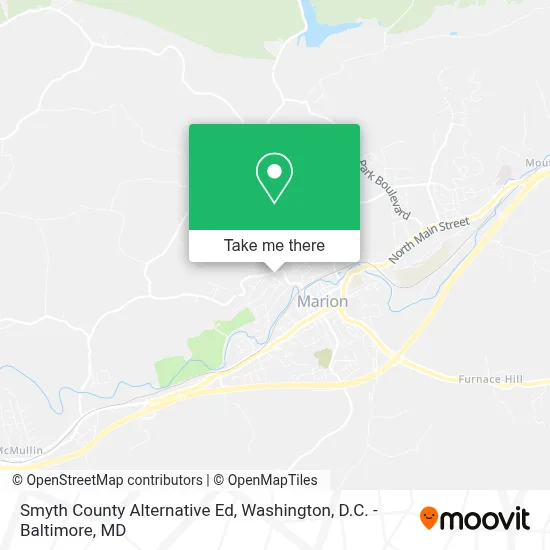 Smyth County Alternative Ed map