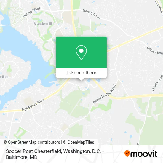 Soccer Post Chesterfield map