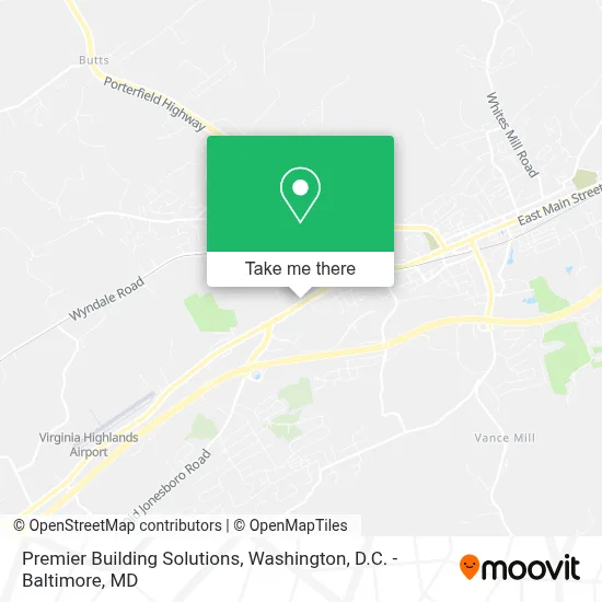 Premier Building Solutions map