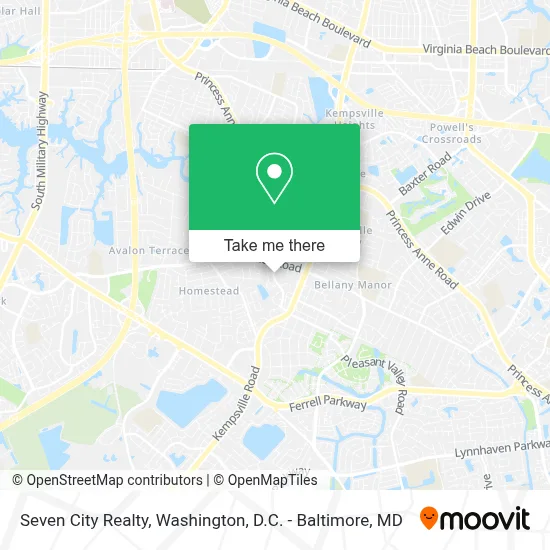 Seven City Realty map