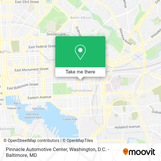 Pinnacle Automotive Center map