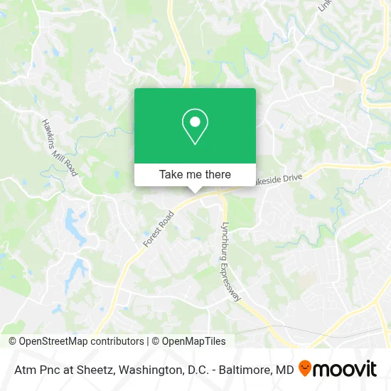 Atm Pnc at Sheetz map