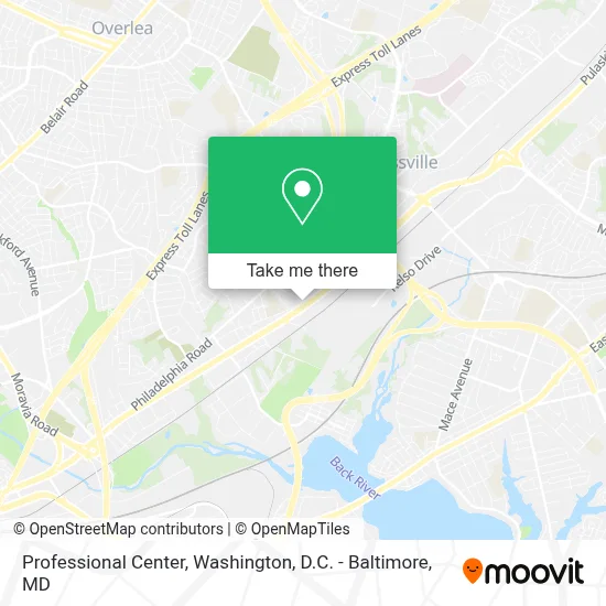 Professional Center map