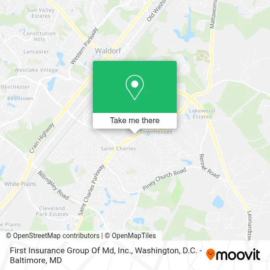 First Insurance Group Of Md, Inc. map