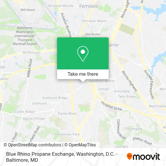 Blue Rhino Propane Exchange map
