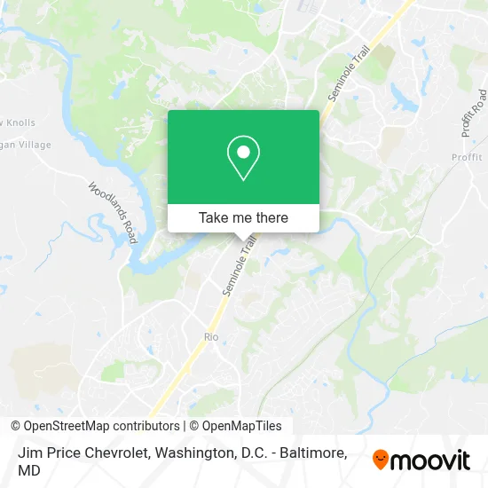 Jim Price Chevrolet map