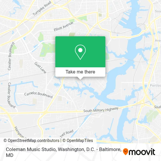 Coleman Music Studio map