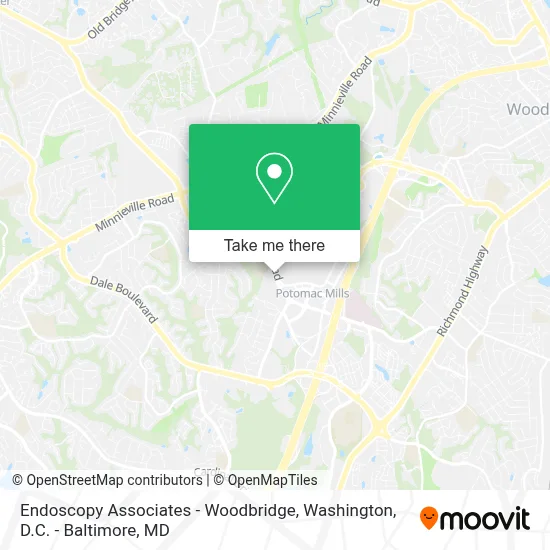 Endoscopy Associates - Woodbridge map