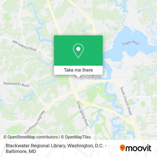 Blackwater Regional Library map
