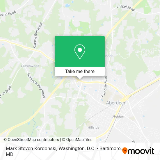 Mark Steven Kordonski map