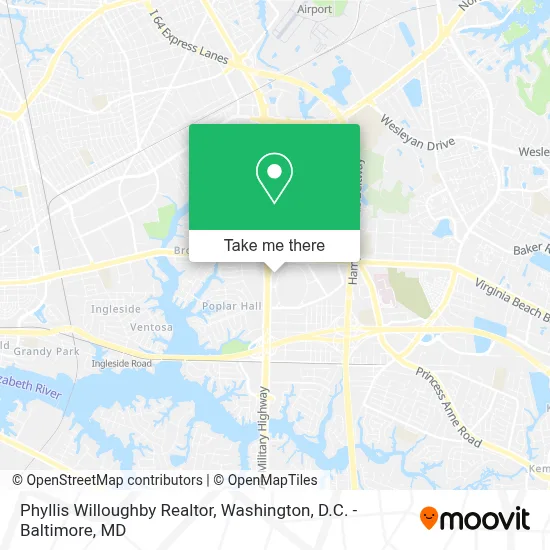 Phyllis Willoughby Realtor map
