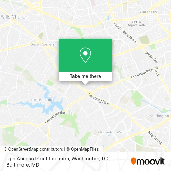 Ups Access Point Location map