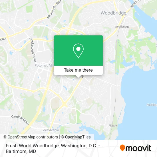 Fresh World Woodbridge map