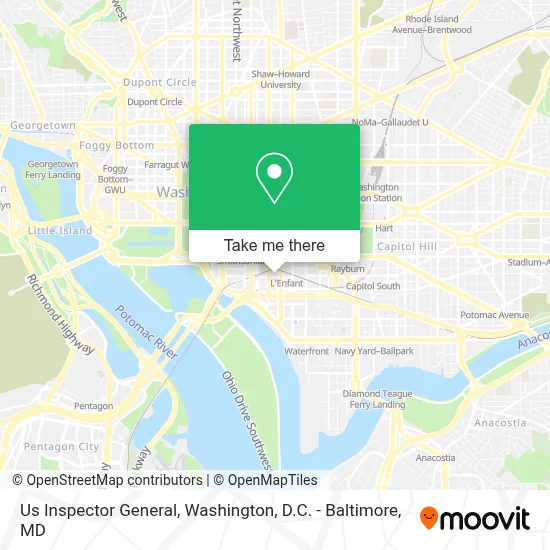 Us Inspector General map