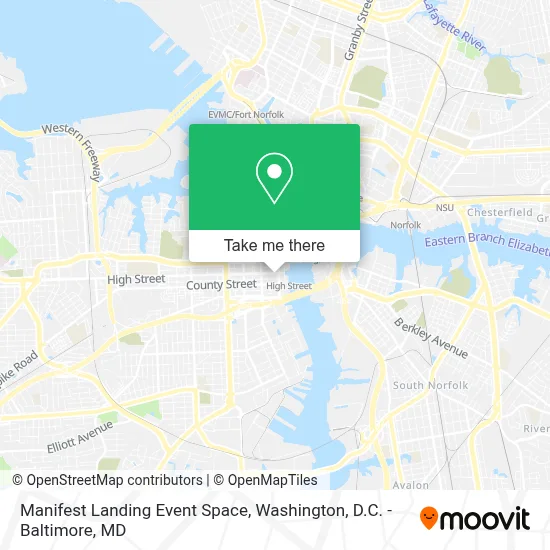 Manifest Landing Event Space map