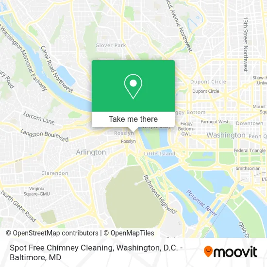 Spot Free Chimney Cleaning map