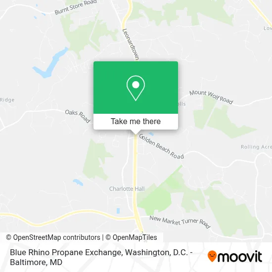 Blue Rhino Propane Exchange map