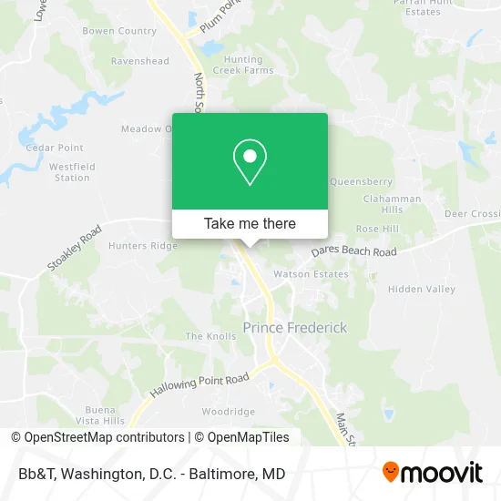 Bb&T map