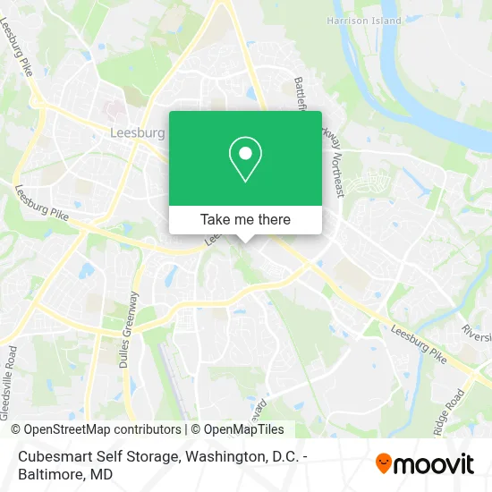 Cubesmart Self Storage map