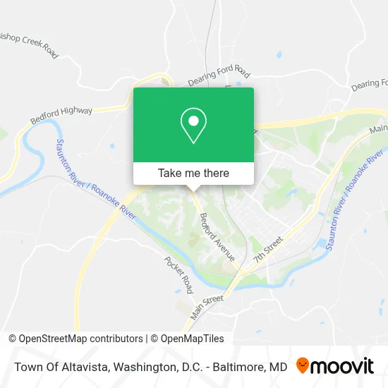 Town Of Altavista map