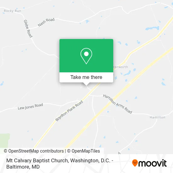 Mt Calvary Baptist Church map