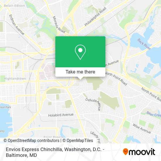 Envios Express Chinchilla map