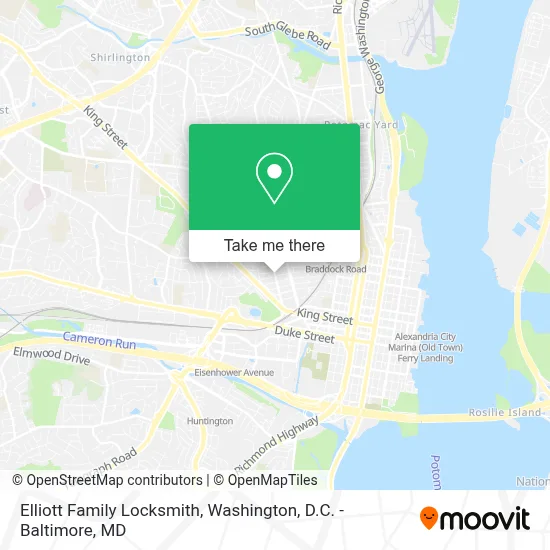 Elliott Family Locksmith map