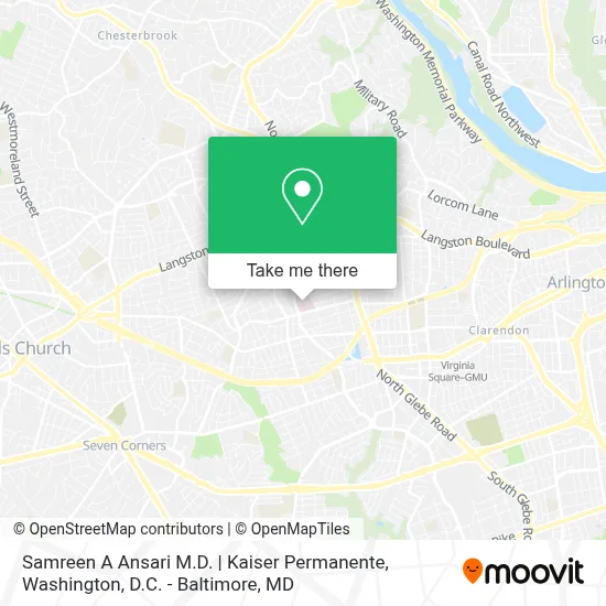 Samreen A Ansari M.D. | Kaiser Permanente map