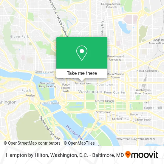 Hampton by Hilton map
