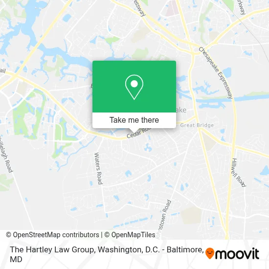 The Hartley Law Group map