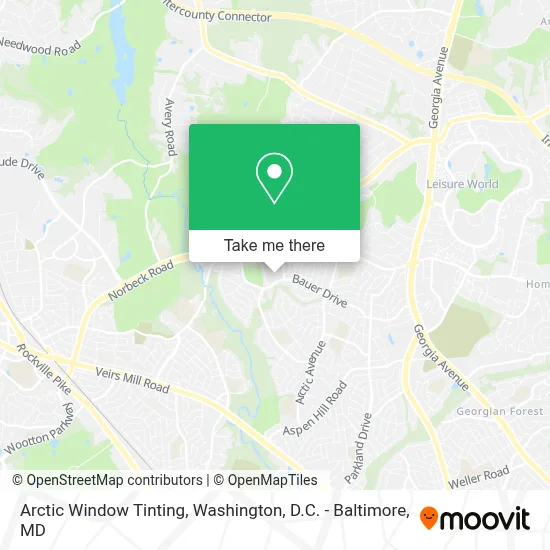 Arctic Window Tinting map