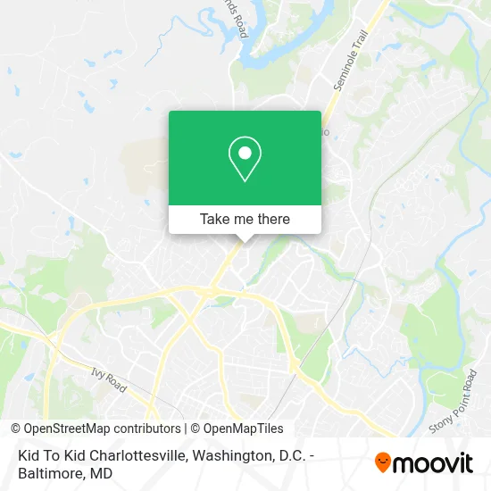 Kid To Kid Charlottesville map