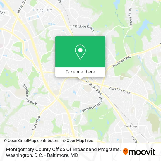 Montgomery County Office Of Broadband Programs map