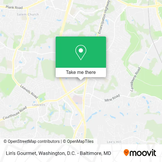 Lin's Gourmet map