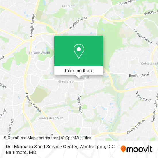 Del Mercado Shell Service Center map