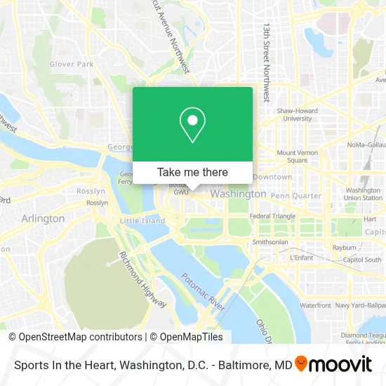 Sports In the Heart map