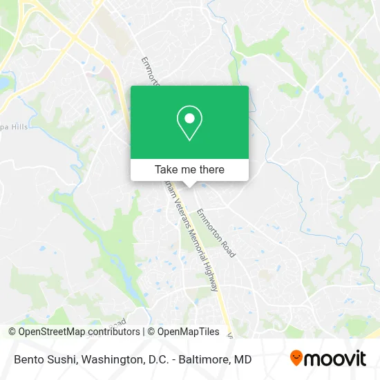 Bento Sushi map