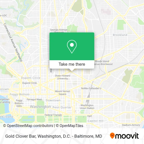 Gold Clover Bar map