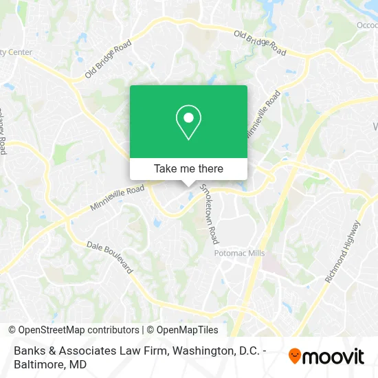 Banks & Associates Law Firm map
