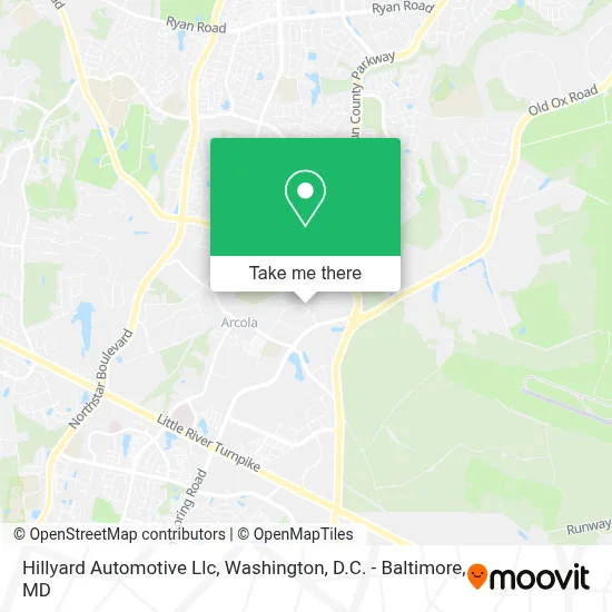 Hillyard Automotive Llc map