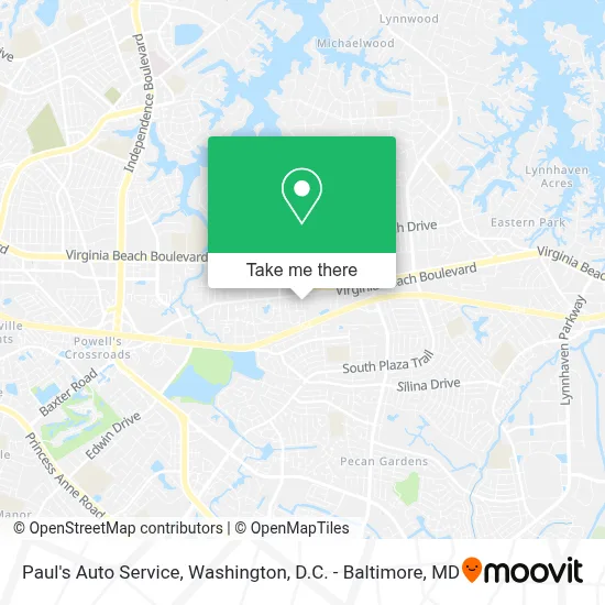 Paul's Auto Service map